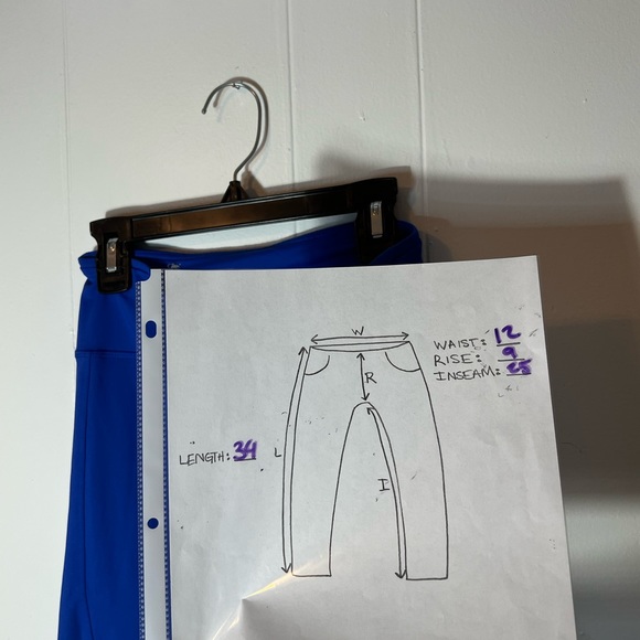 Forever 21 blue stretch leggings athletic yoga running cycling Athleisure sz XS - Picture 8 of 8